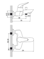 Смеситель для ванны LEMARK POSEIDON – LM4232C