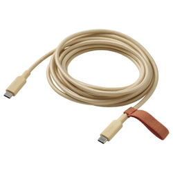 IKEA LILLHULT  (ИКЕА ЛИЛЛХУЛТ)  -  Кабель USB-C - USB-C - ярко-бежево-жёлтый 3.0 м