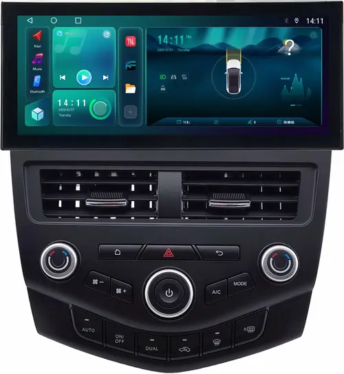 Магнитола для Honda Accord 7 2003-2008 - Kuberg монитор 12.3" в стиле LEXUS на Android 13, Быстрая, CarPlay, 4G SIM-слот