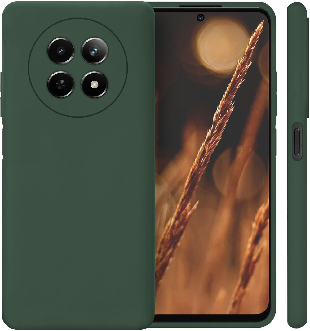 Мягкий Soft Touch чехол из силикона для REALME 12 5G с бархатной подкладкой