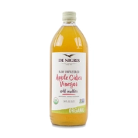 De Nigris, Apple Cider Vinegar Unfiltered 1 L | Filtrlanmagan olma sirkasi, 1 l
