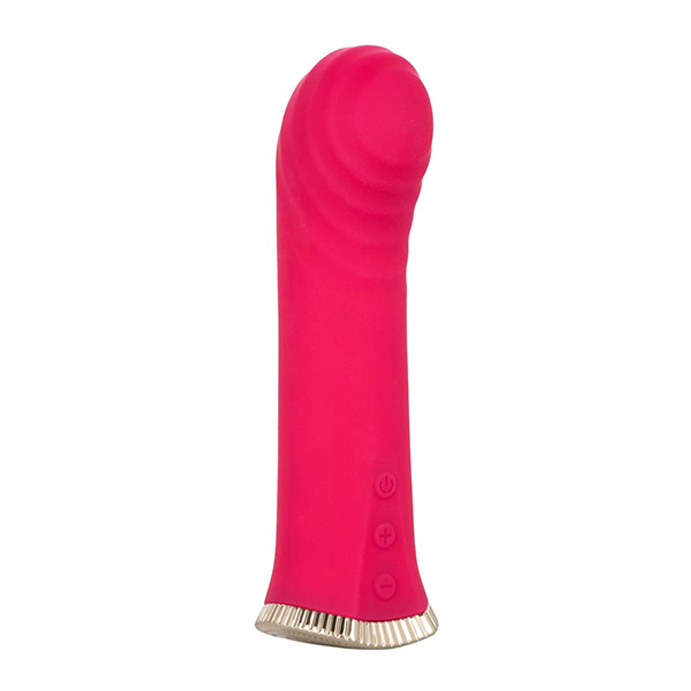 Ярко-розовый мини-вибромассажер 13,25см для стимуляции точки G California Exotic Novelties Uncorked Merlot SE-4370-15-3