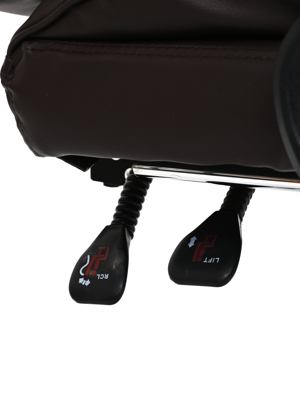 Компьютерное офисное мягкое кресло KRESLO COMFORT, обивка экокожа, цвет:коричневый