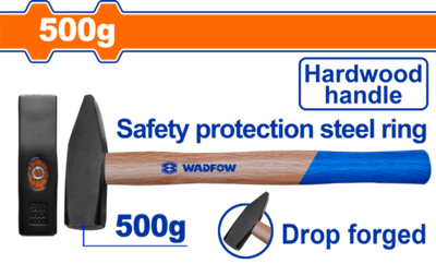 Молоток слесарный 500 гр (6/24) WADFOW WMB1305