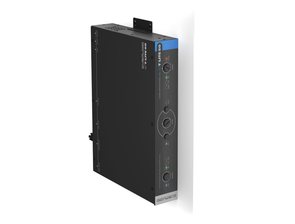 CVGAUDIO NEXT T-LITE 80 Профессиональный микшер-усилитель 80W/100V, D-class, 2 Aux-in, Mic in, подключение внешних панелей управления, 1U