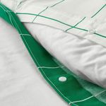 Комплект постельного белья IKEA VITKLOVER (ВИТКЛЕВЕР), Двуспальный, Белый в клетку, 240x220, 50x80 см