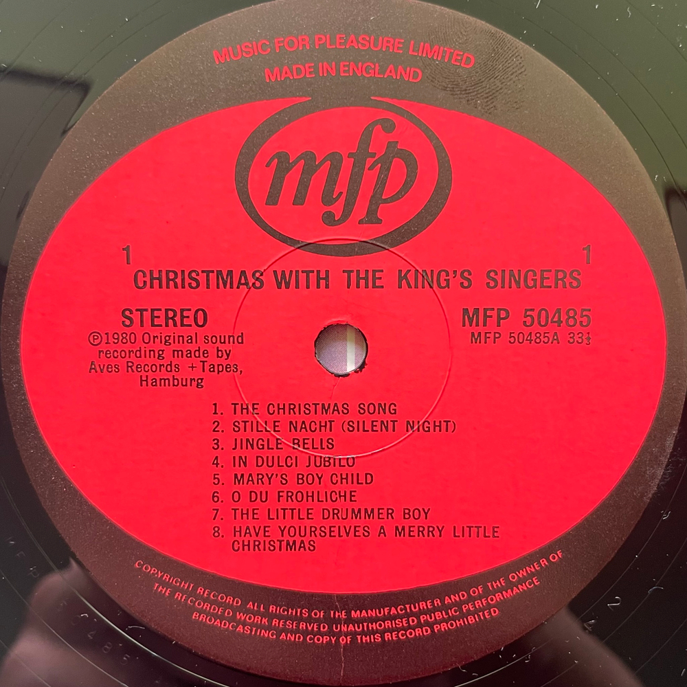 The King's Singers ‎– Christmas With The King's Singers (Англия 1980г.)