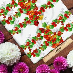 Ткань ниагара переплетение цветов