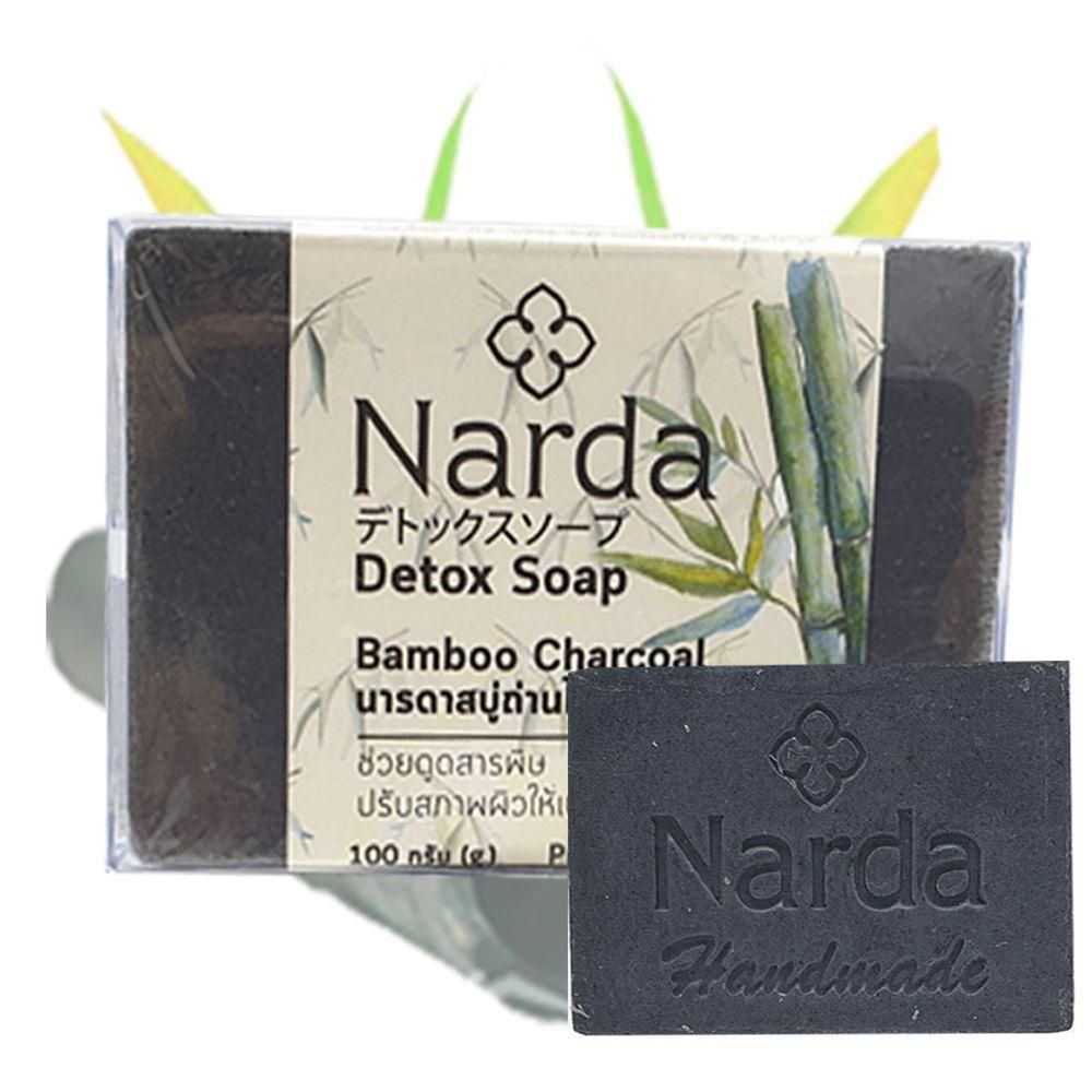 Мыло кусковое Narda с бамбуковым углем, 100 гр
