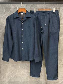Льняной костюм Brunello Cucinelli