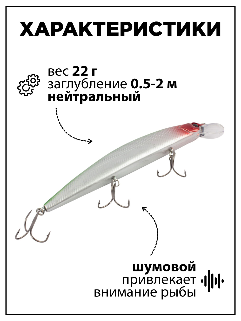 Воблер Минноу Rudla 130 мм 22 г, цвет #03