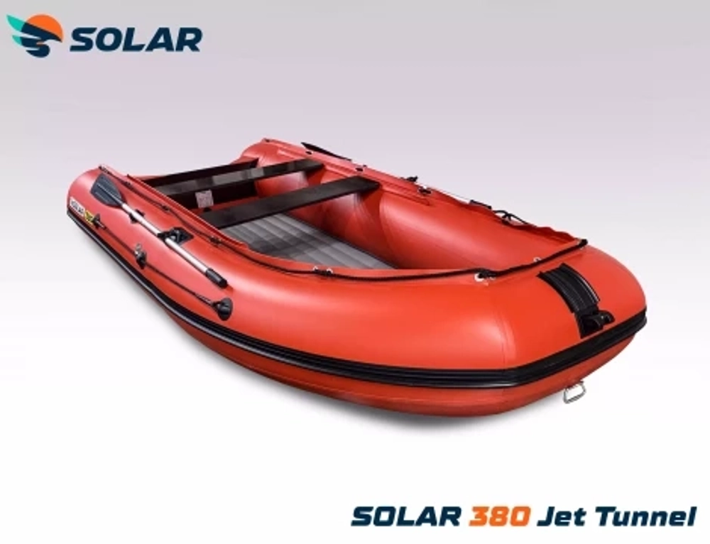 Лодка надувная моторная solar-380 jet tunnel