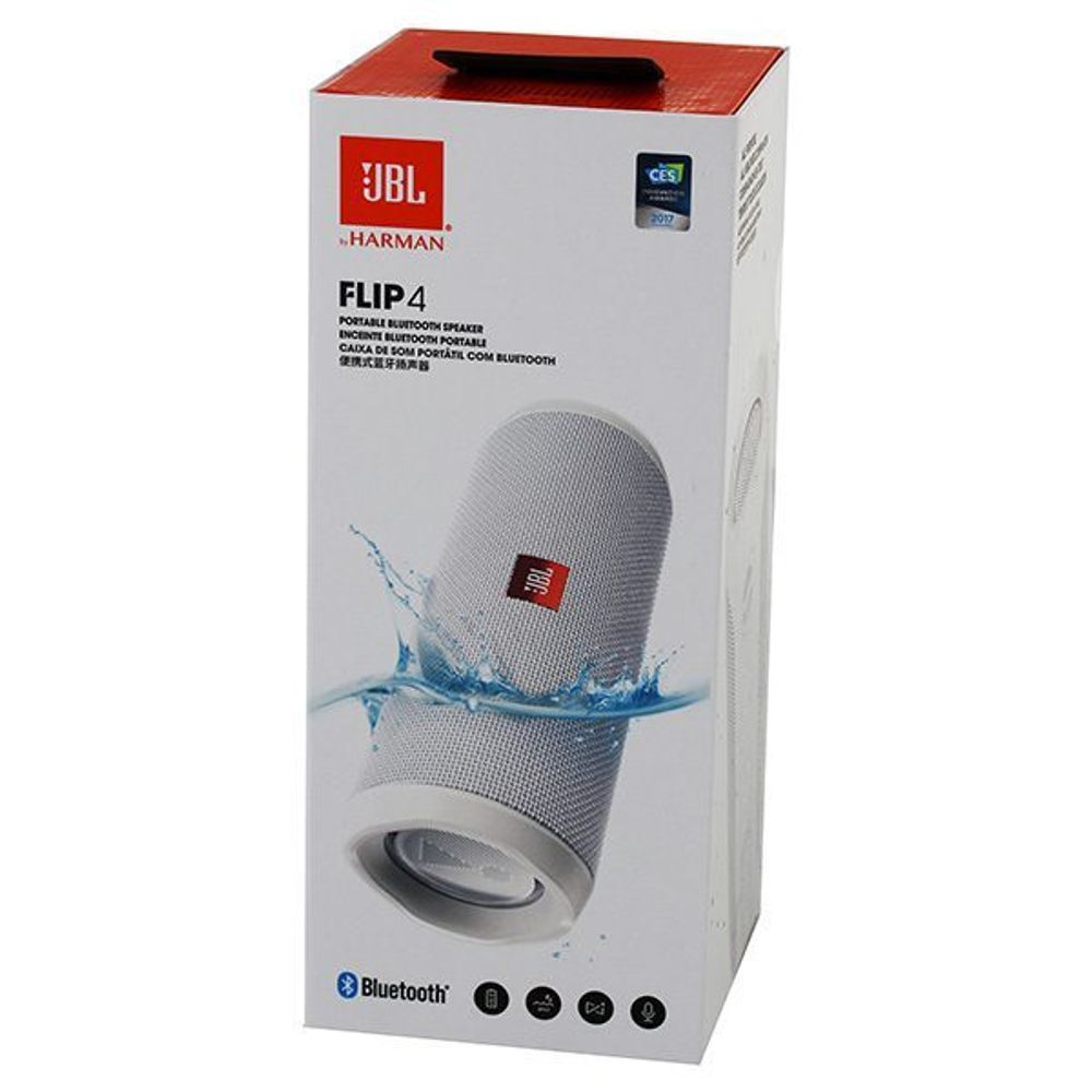 Портативная колонка JBL Flip 4 White - 6