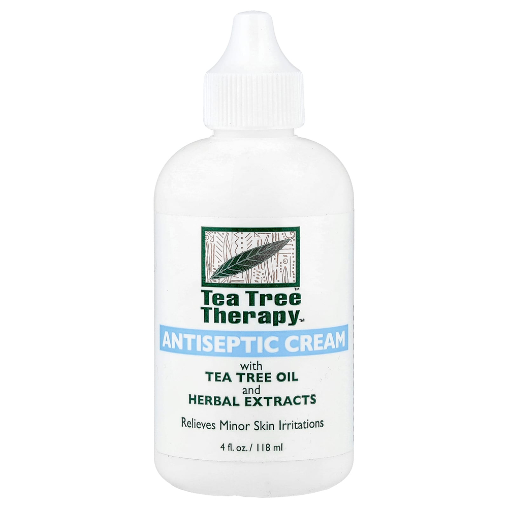 Tea Tree Therapy, крем-антисептический, с маслом чайного дерева и экстрактами трав, 118 мл (4 жидк. унции)