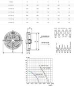 Вентилятор осевой YWF(K)4E-350-Z нагнетание