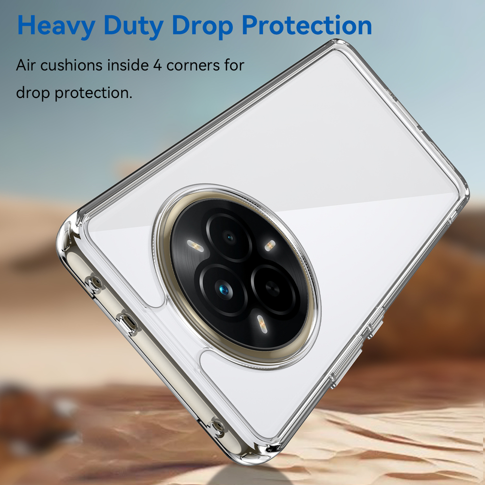 Усиленный защитный чехол прозрачный для смартфона Realme 14 Pro (Narzo 80 Pro)