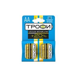 Батарейки Трофи LR6-4BL ENERGY MAX Alkaline | Батарейки Щелочные (Алкалиновые)