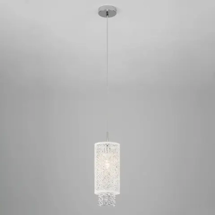 Подвесной светильник с хрусталем 1181/1 хром, E14х1