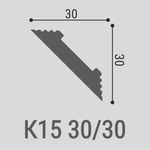Карниз потолочный К15