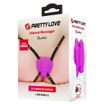 Лиловое сердечко с вибрацией и регулируемыми ремешками Pretty Love Heartbeat BW-022093