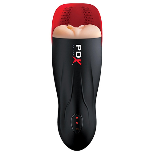 Автоматический мастурбатор-вагина с языком PipeDream PDX Elite Fuck-O-Matic Auto Suction Stroker RD540