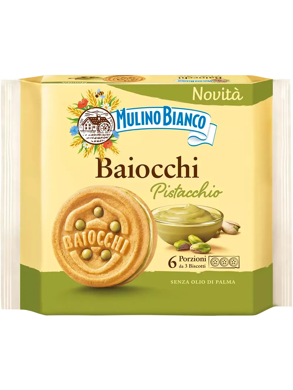 Печенье сахарное Baiocchi с фишташковой начинкой 168г