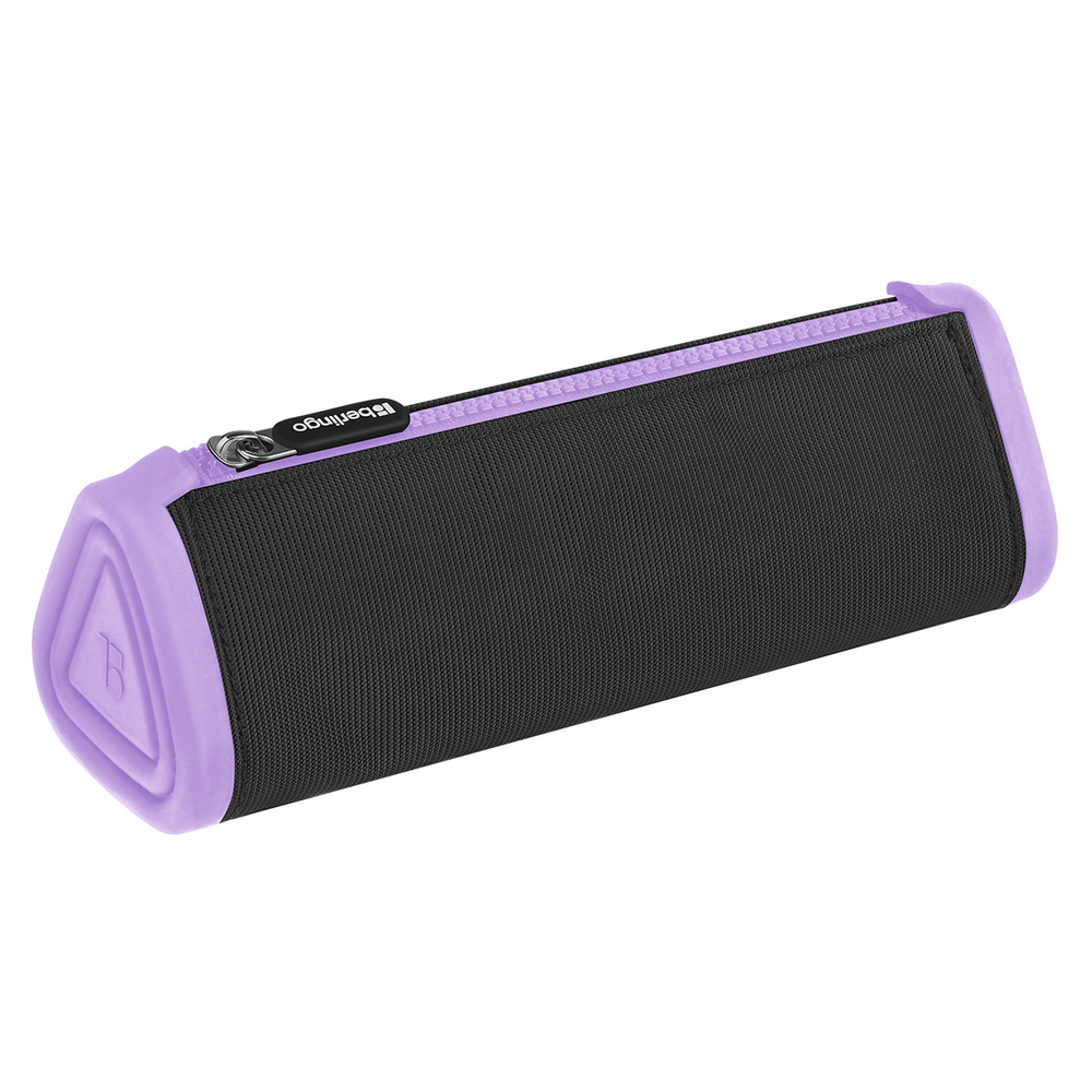 Пенал мягкий 1 отделение, 220*70*70 мм, Berlingo "Black and violet", полиэстер