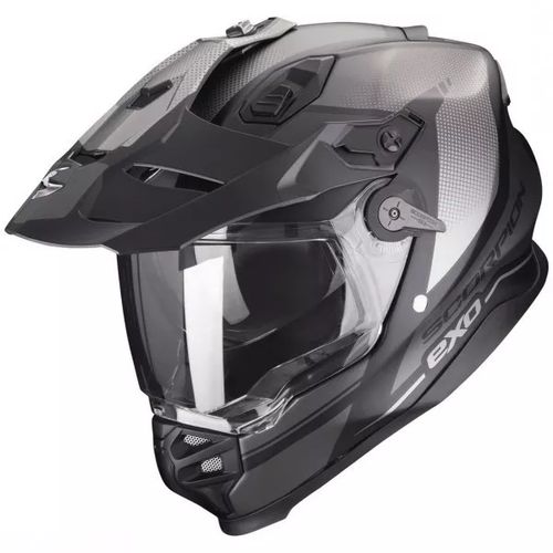 Купить Мотошлем Дуал-cпорт Scorpion EXO ADF-9000 Air Trail / Матовый / Черно-серебряный