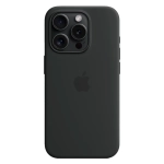 Силиконовый чехол с поддержкой MagSafe Apple Silicone Case для iPhone 15 Pro, Black (Черный)