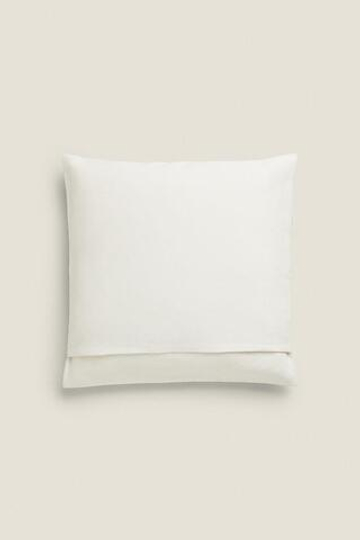 ZARA HOME ЧЕХОЛ ДЛЯ ДЕКОРАТИВНОЙ ПОДУШКИ С ГЕОМЕТРИЧЕСКИМ ПРИНТОМ, КРЕМОВЫЙ