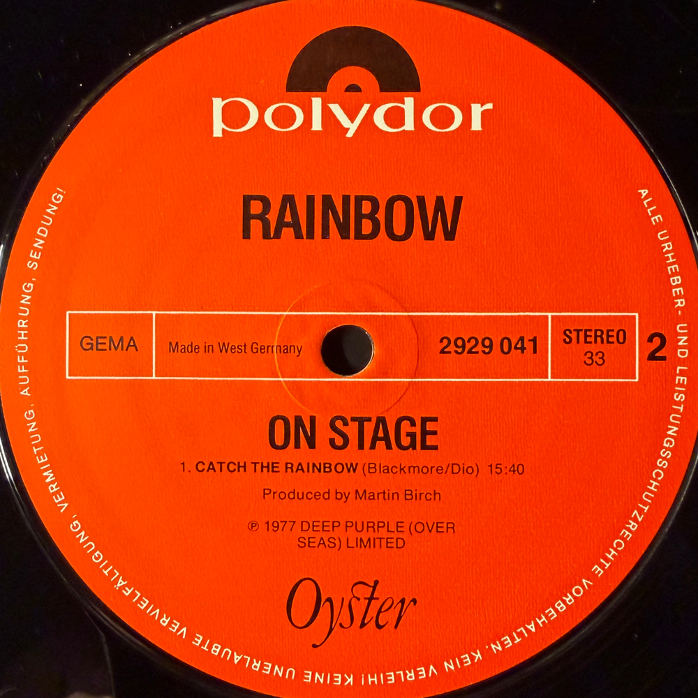 Rainbow - On Stage 2LP (Германия 1977г.)