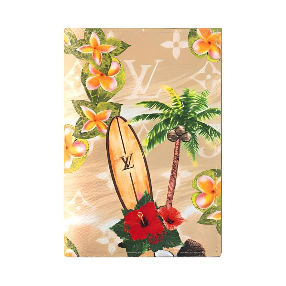LOUIS VUITTON Passport Cover Monogram Surfin" Sand