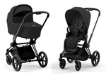 Коляска 3 в 1 Cybex Priam IV Matt Black complete и автокресло Aton S2 i-Size Lava Grey Sepia Black