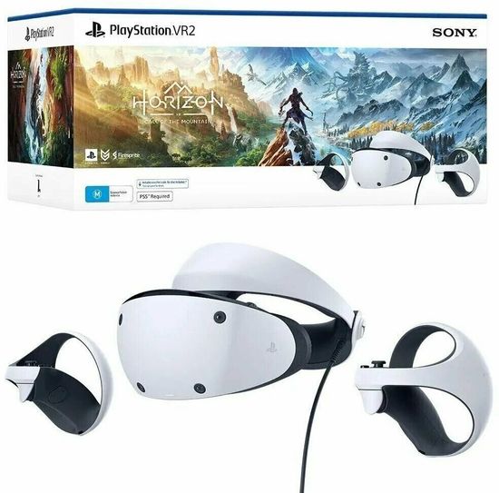 Шлем виртуальной реальности VR Sony PlayStation VR2, 120 Гц, с игрой Horizon Call of the mountain, белый