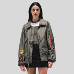 Бомбер Alpha Industries CWU 36/P Relaxed Patched Field Grey (Полевой Серый)