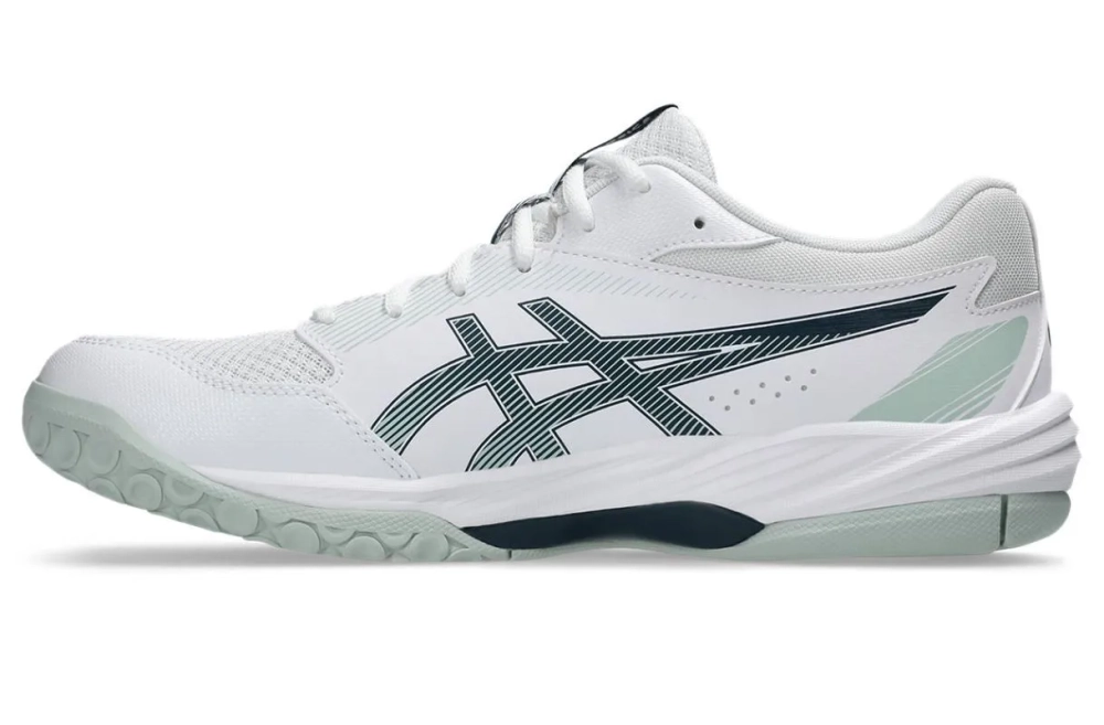Мужские кроссовки для сквоша/бадминтона Asics Gel-Task 4 - white/tranquil teal