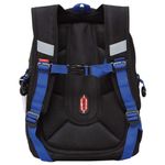 Ранец GRIZZLY анатомическая спинка, с бейджем, для мальчиков, SPACE FOOTBALL, 36х29х18 см, RAf-393-6/1
