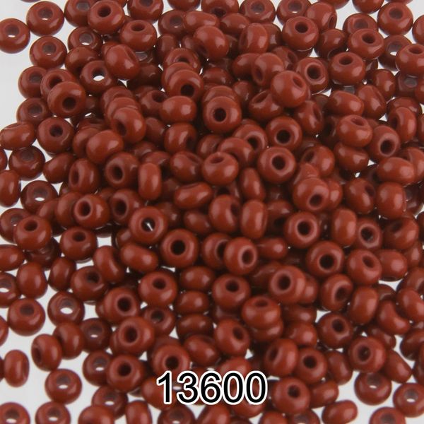 Бисер Preciosa 10/0 (2.3 мм), 500 г, 13600 (Ф125) коричневый