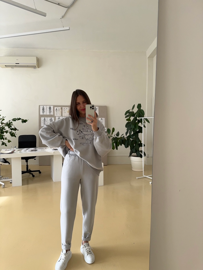 БРЮКИ ШАРЛИ ДЫМЧАТЫЙ