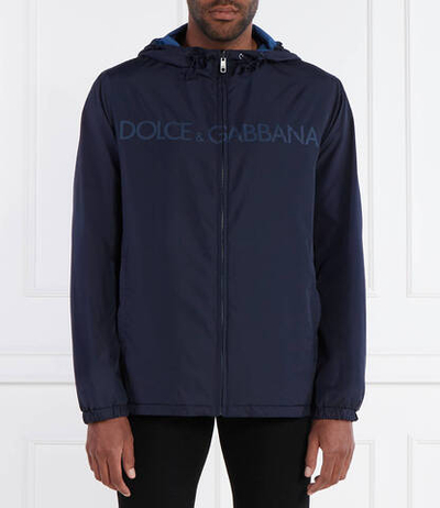 Двухсторонняя куртка Dolce & Gabbana - темно-синий(G9AHBT FUMQ7)