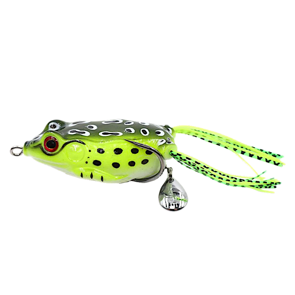 Глиссер Namazu Frog Лягушка с лепестком 65мм 18г двойник 3/0 YR Hook (BN) -