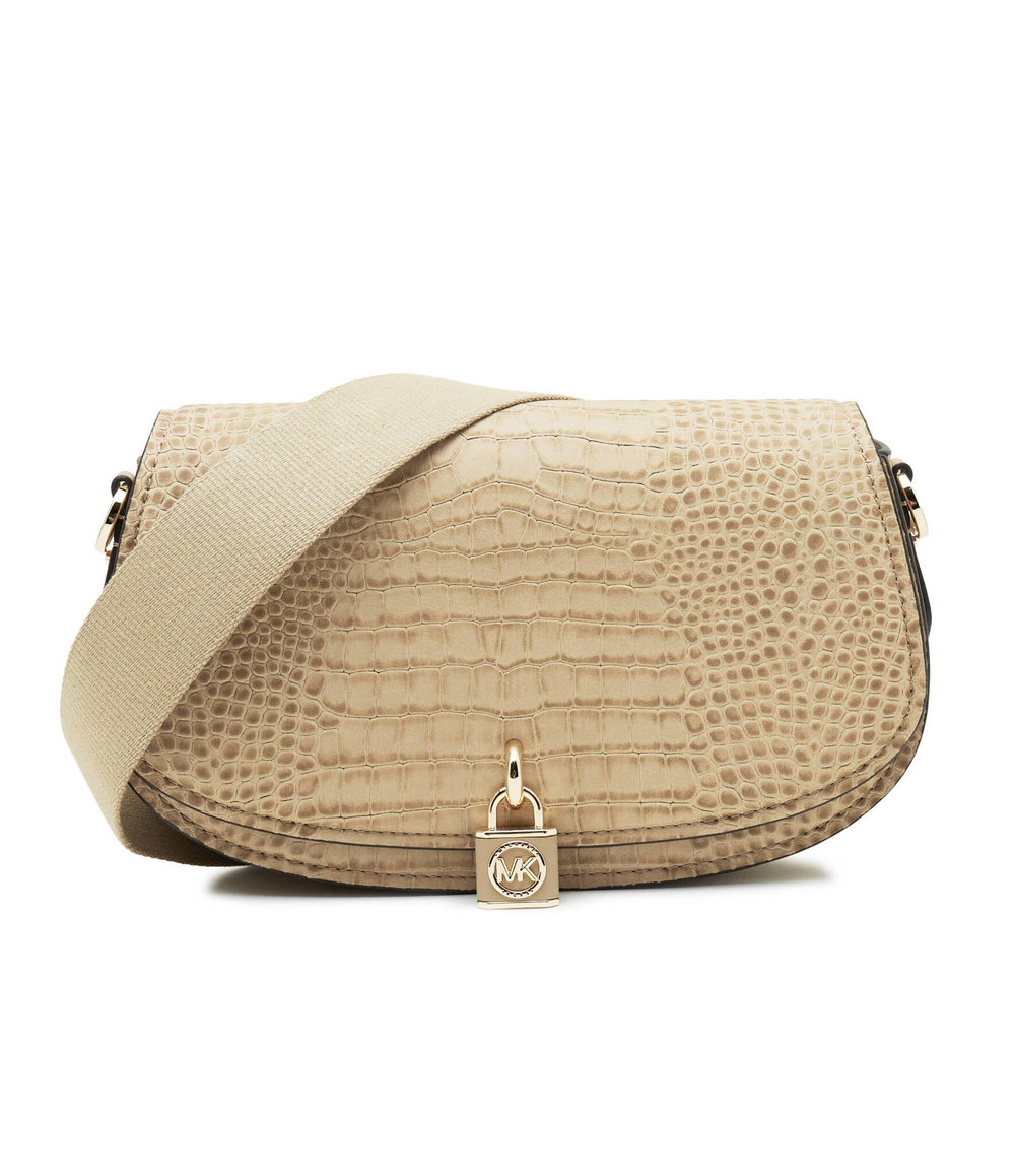 Кожаная сумка через плечо Michael Kors - бежевый(30F3GIMM8E)