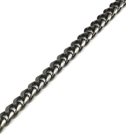K17312 Цепь алюминиевая 6,5мм*5,0мм, (черный никель)