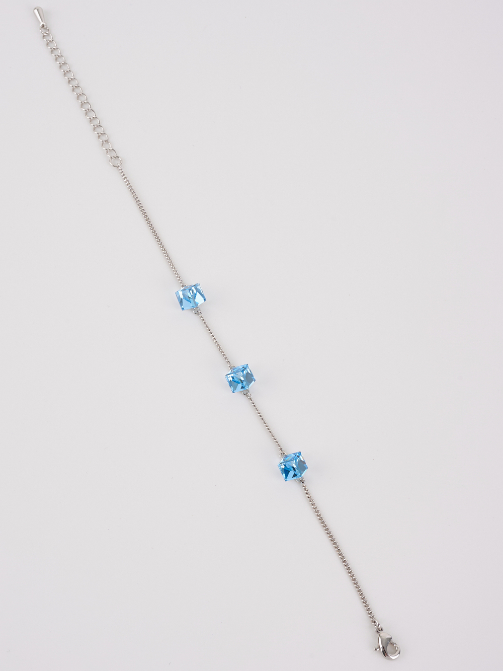 Браслет Миражи с голубыми кристаллами Swarovski