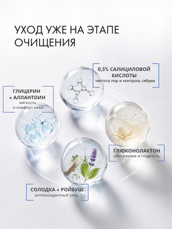 МЯГКИЙ КРЕМ-ГЕЛЬ ДЛЯ УМЫВАНИЯ С САЛИЦИЛОВОЙ КИСЛОТОЙ 0,5%