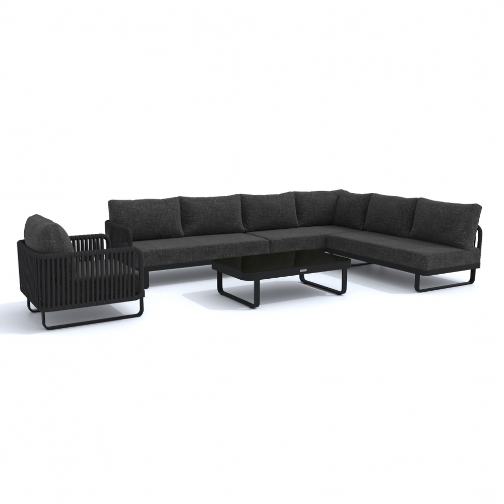 Лаунж зона угловая Ideal Patio БЕЛЛИСА модульная маренго