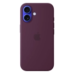 Силиконовый чехол с поддержкой MagSafe Apple Silicone Case для iPhone 16, Plum (Сливовый)