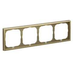 Рамка пластиковая на 4 поста универсальная Systeme Electric ArtGallery Золото GAL001604