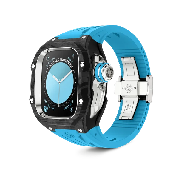 Корпус для Apple Watch Ultra RSCIII49 - Голубой/Карбон