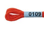 Мулине Gamma 100% хлопок, цв.0109 морковный, 24 мотка по 8 метров